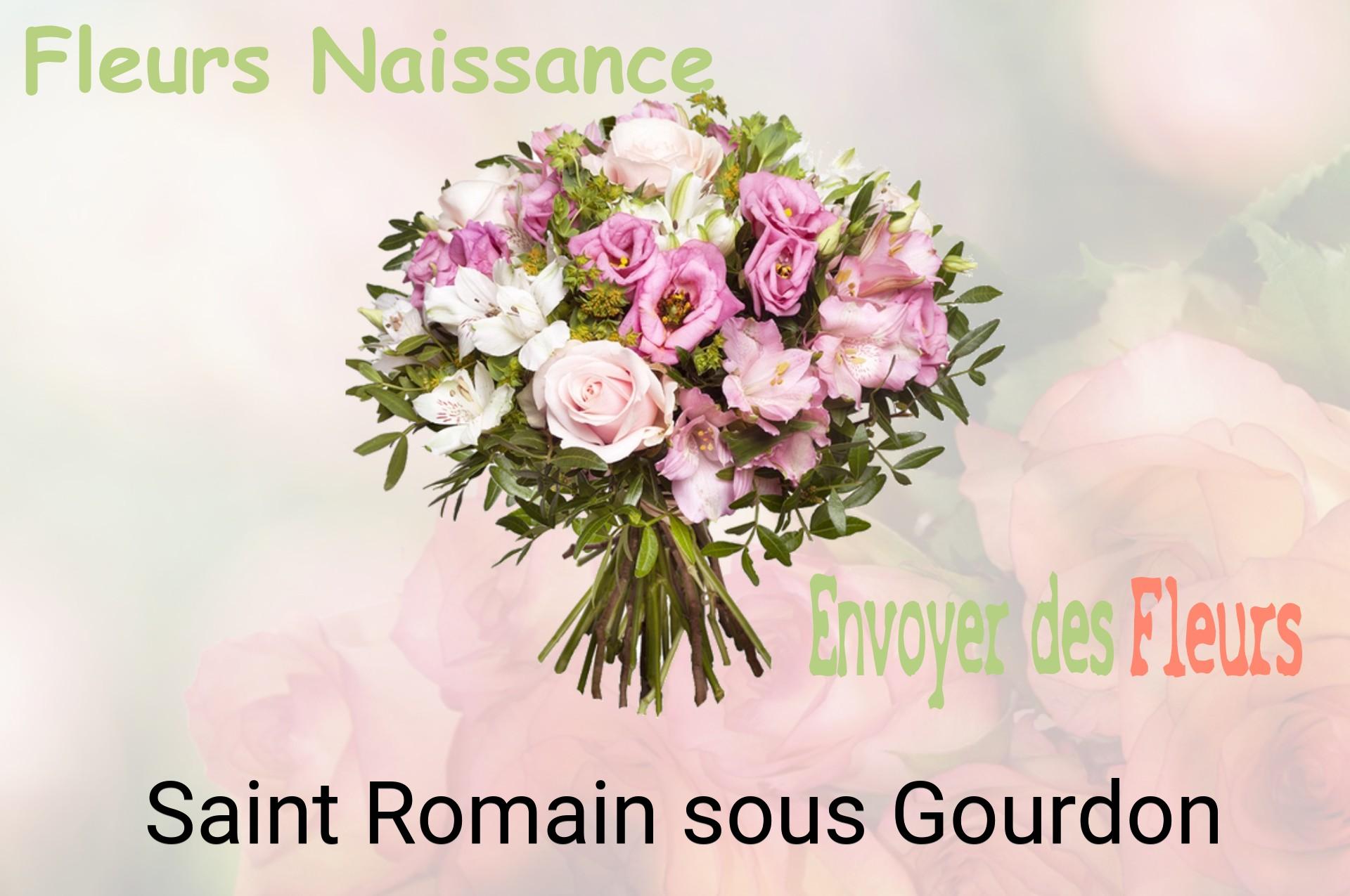 Bouquet de fleurs de naissance livré à Saint-Romain-sous-Gourdon