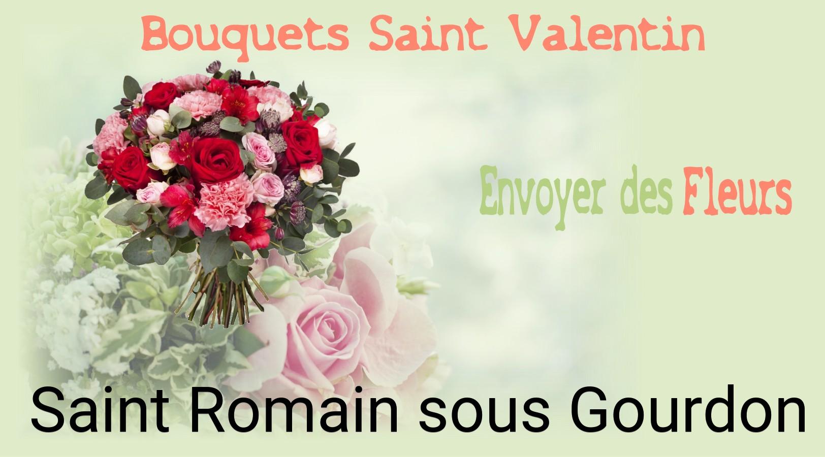 Roses de Saint-Valentin livrées à Saint-Romain-sous-Gourdon